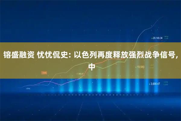 镕盛融资 忧忧侃史: 以色列再度释放强烈战争信号, 中